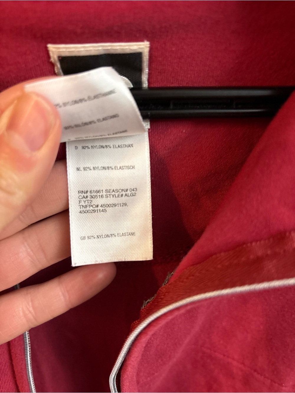 The North Face Women's Wine and Burgundy Half-Zip Pullover xlarge - Picture 9 of 9